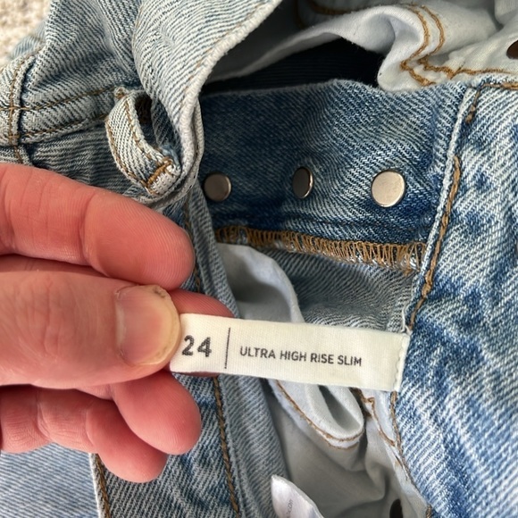 Pacsun Women’s vintage Wash Size 24 Waist High Rise Slim Jean - Picture 13 of 14